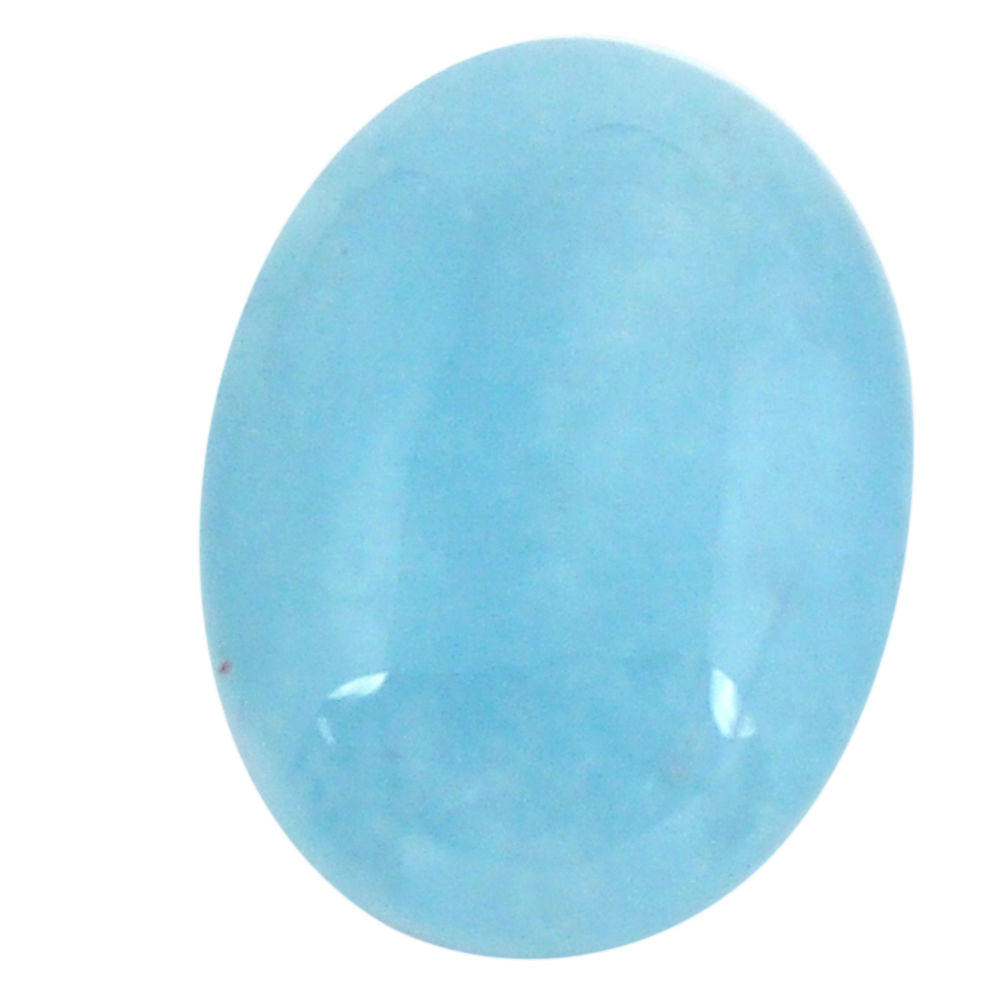 Natural 13.15cts aquamarine blue cabochon 20x15 mm oval loose gemstone s11786