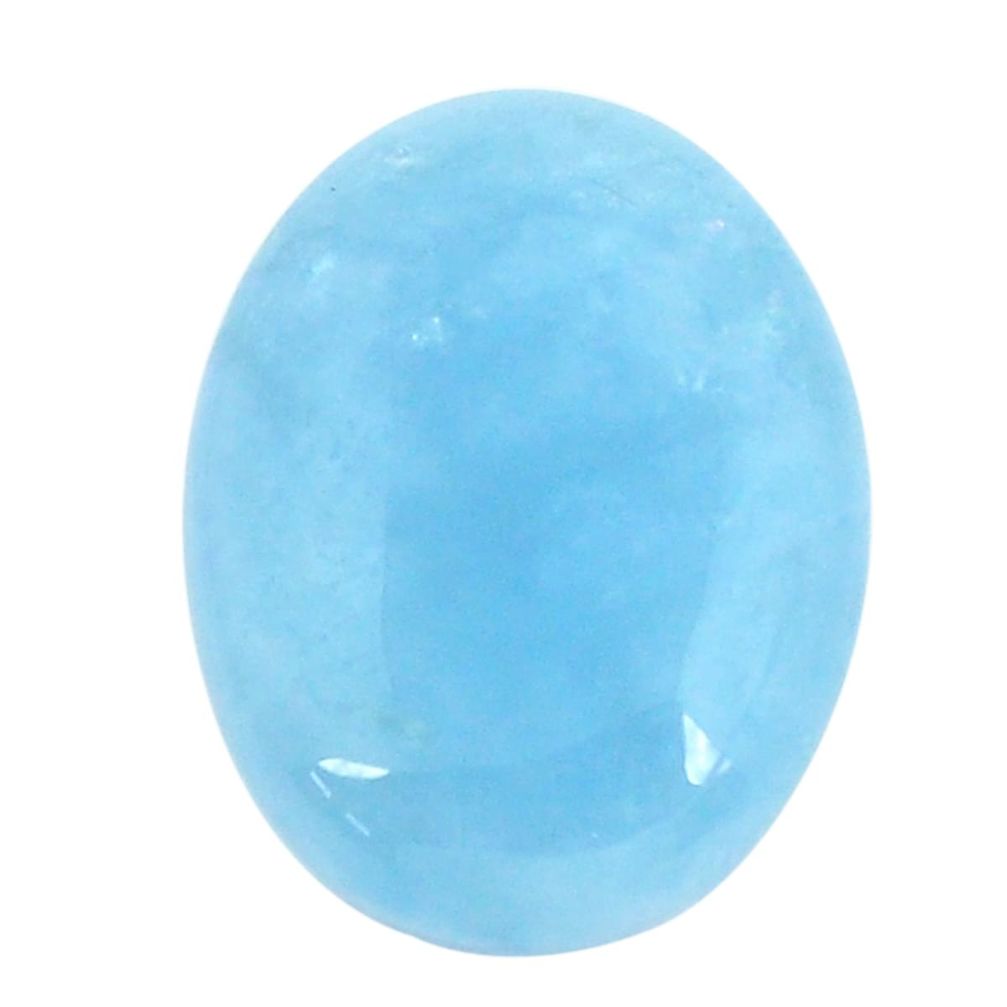 Natural 13.45cts aquamarine blue cabochon 20x15 mm oval loose gemstone s11792