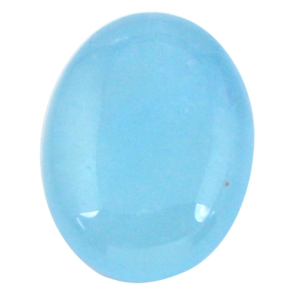 Natural 16.30cts aquamarine blue cabochon 20x15 mm oval loose gemstone s11797