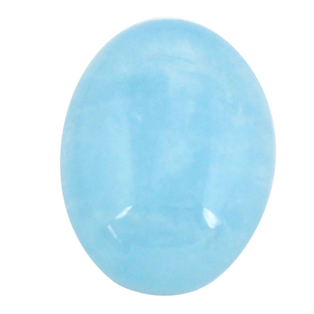 Natural 17.40cts aquamarine blue cabochon 20x15 mm oval loose gemstone s11799