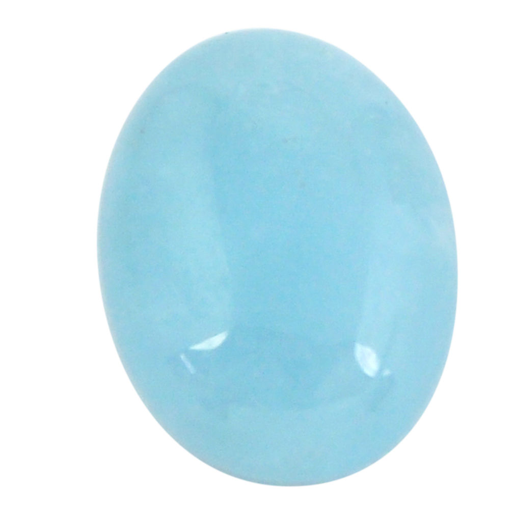 Natural 15.35cts aquamarine blue cabochon 20x15 mm oval loose gemstone s11800