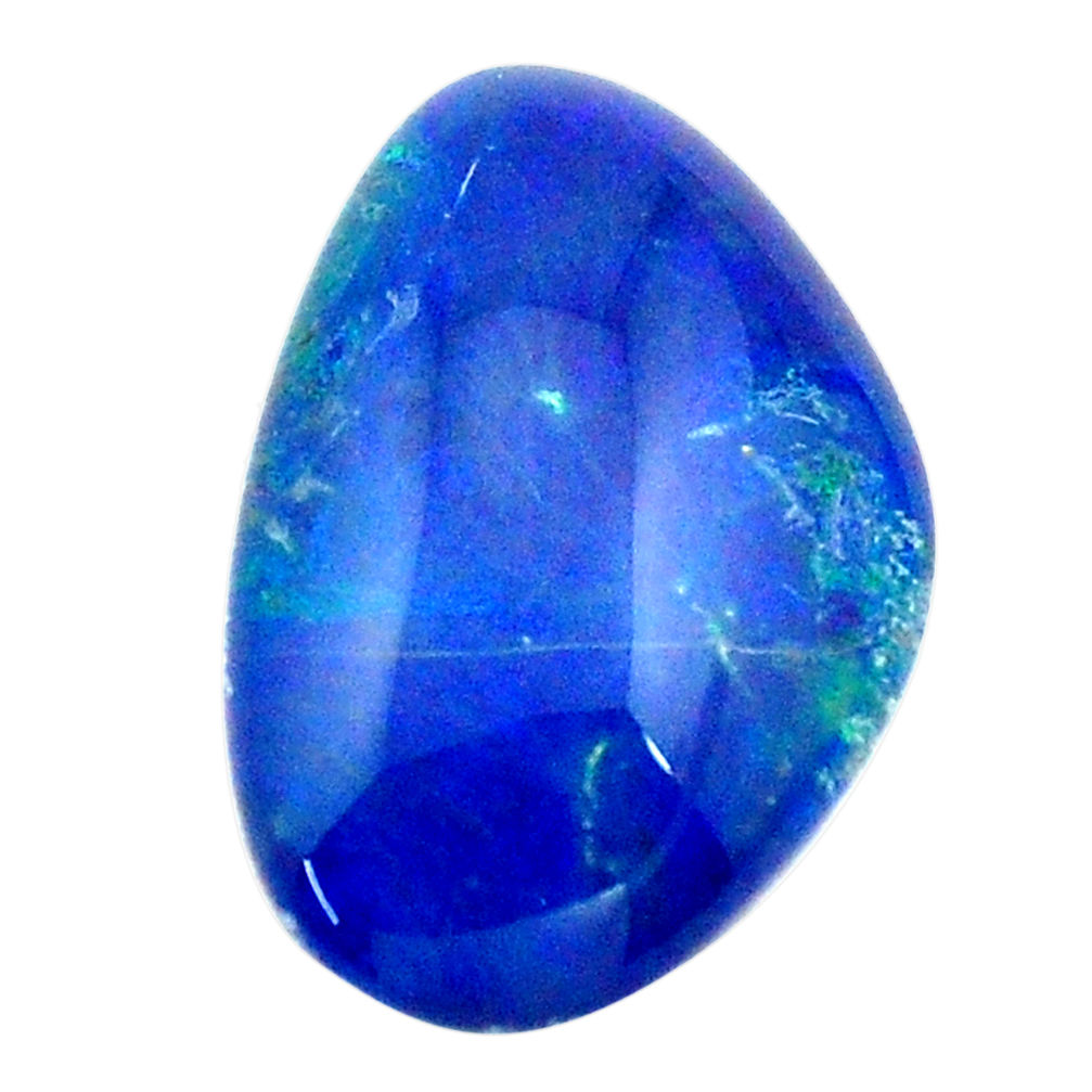 Natural 9.35cts australian opal triplet blue 18x12mm fancy loose gemstone s13779