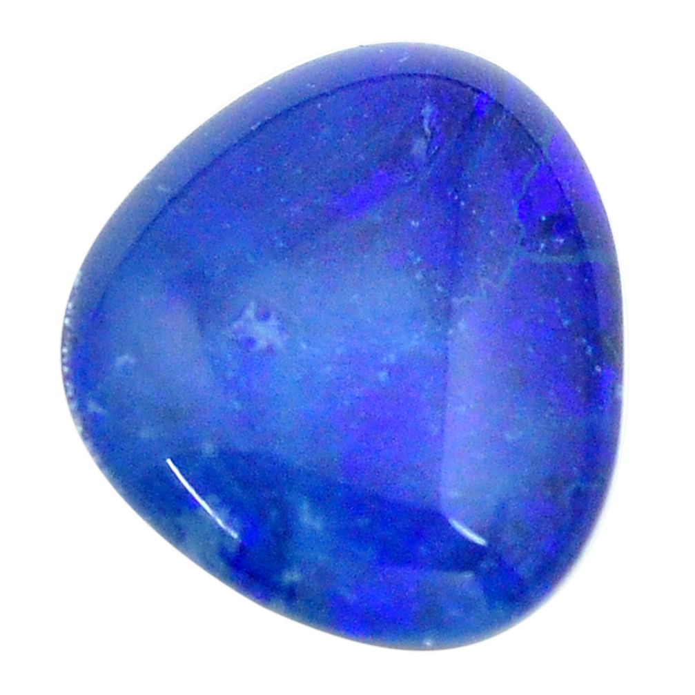 Natural 10.15cts australian opal triplet blue 18x15mm pear loose gemstone s13714