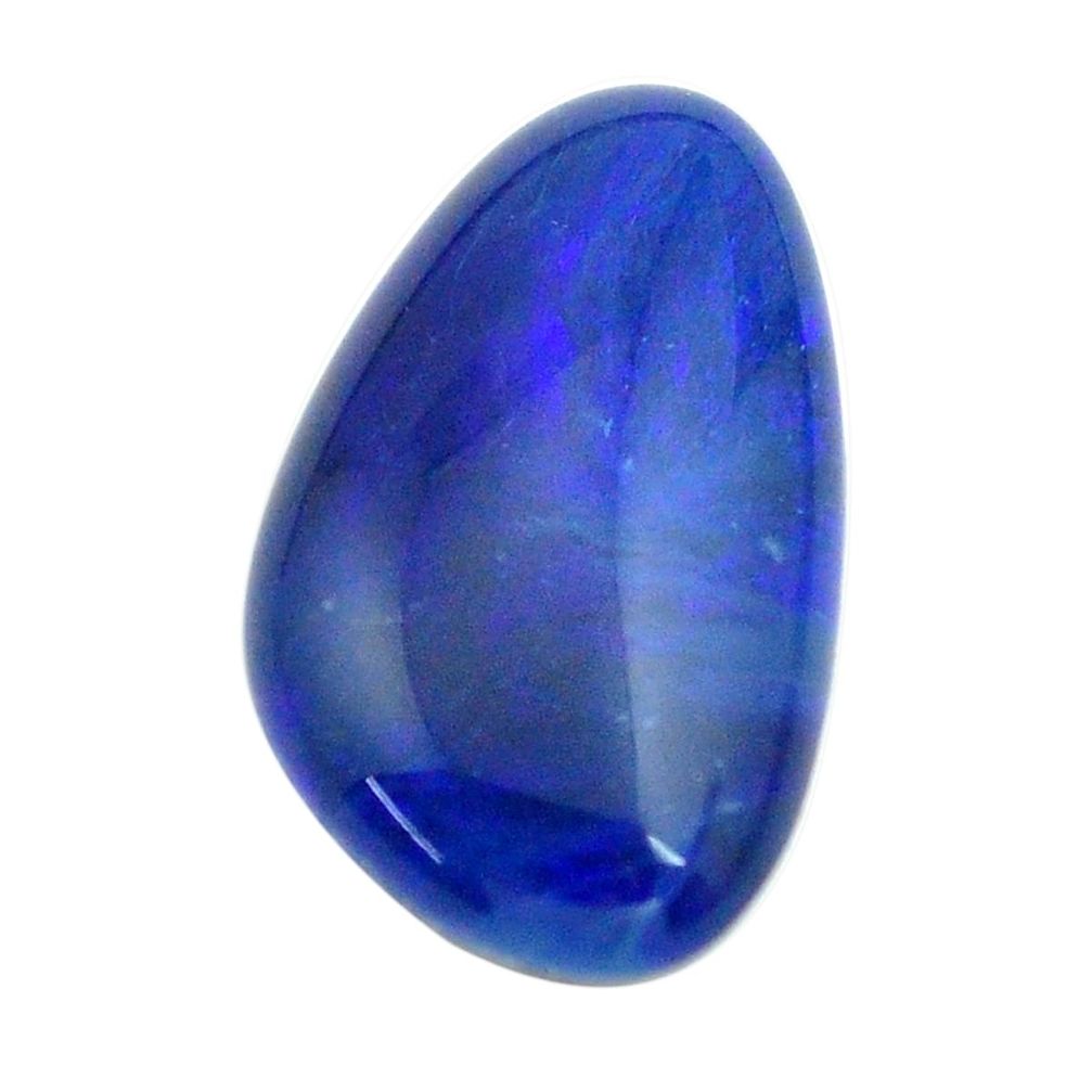 Natural 11.20cts australian opal triplet blue 22.5x13 mm loose gemstone s13709