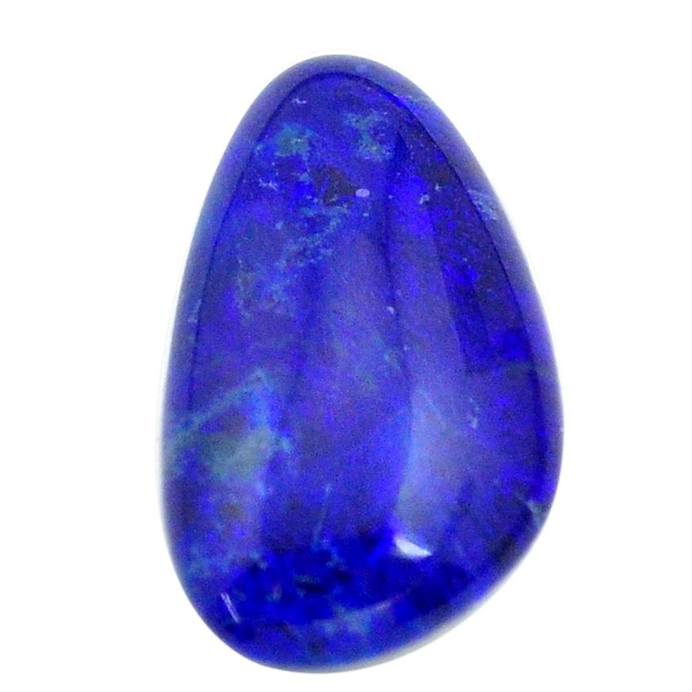 Natural 10.15cts australian opal triplet blue 22x13mm loose gemstone s13710