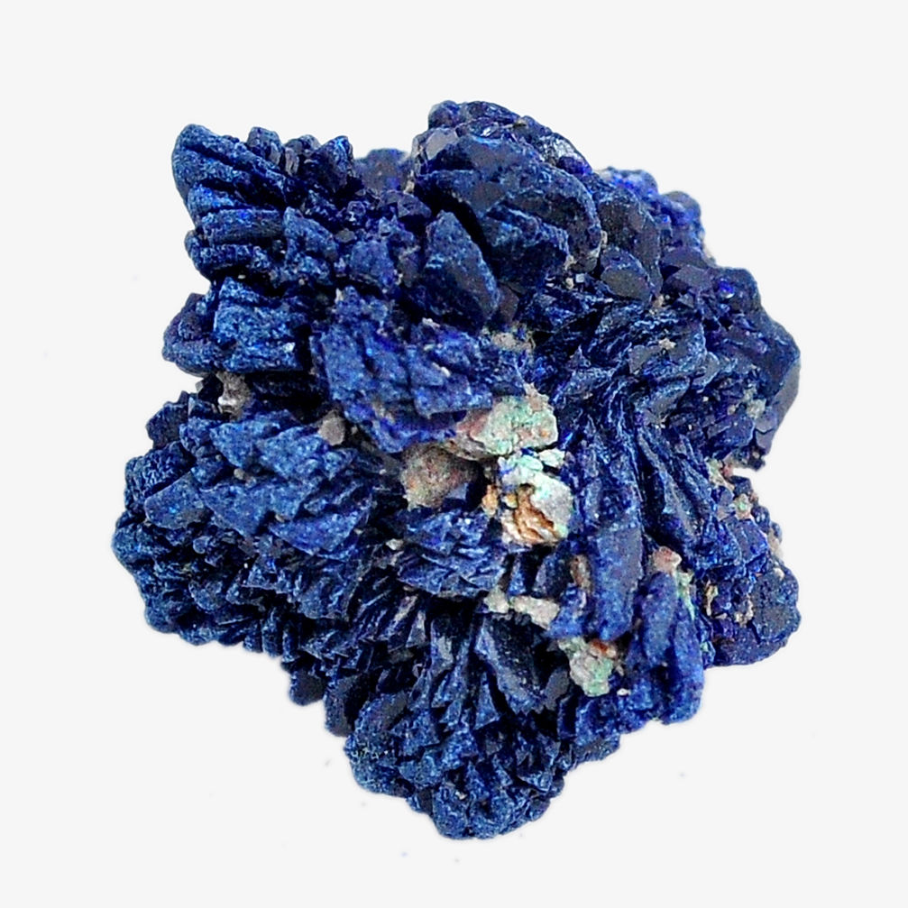 Natural 34.45cts azurite druzy blue rough 21x21 mm fancy loose gemstone s14495