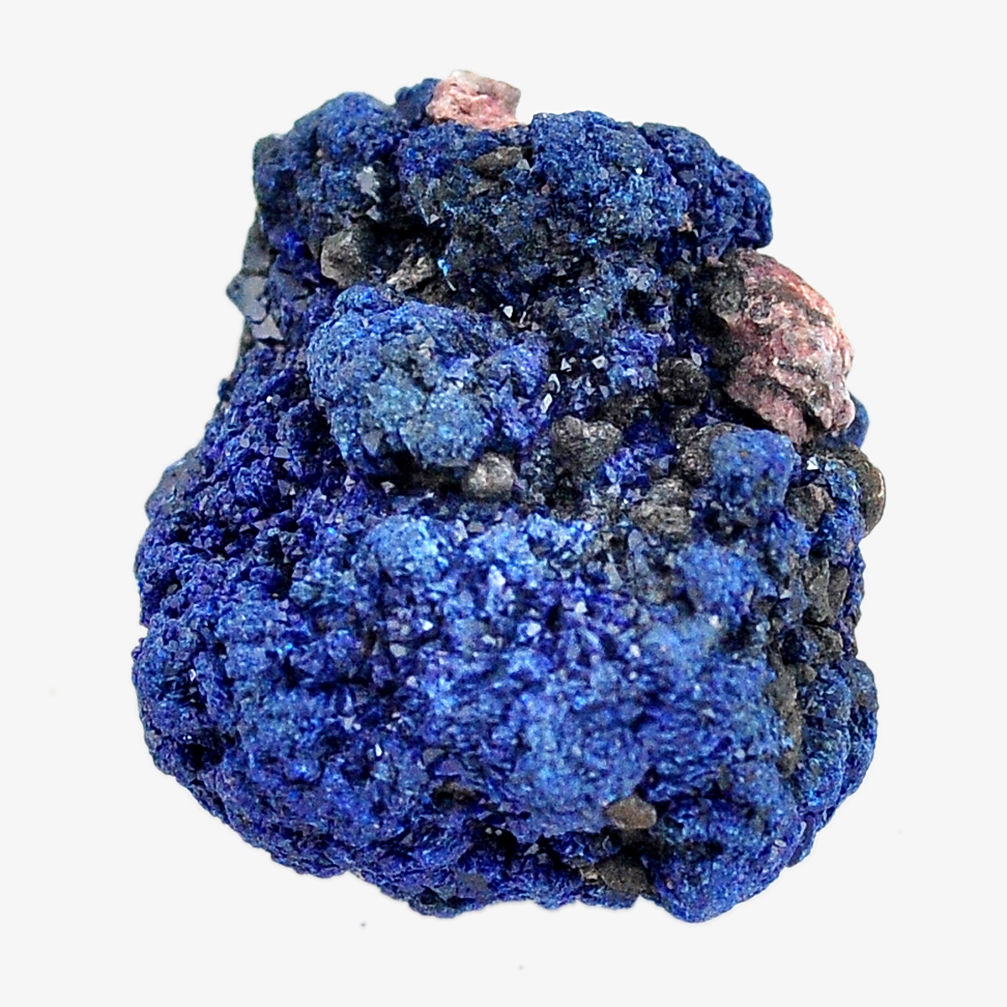 Natural 57.40cts azurite druzy blue rough 23x21 mm fancy loose gemstone s14481