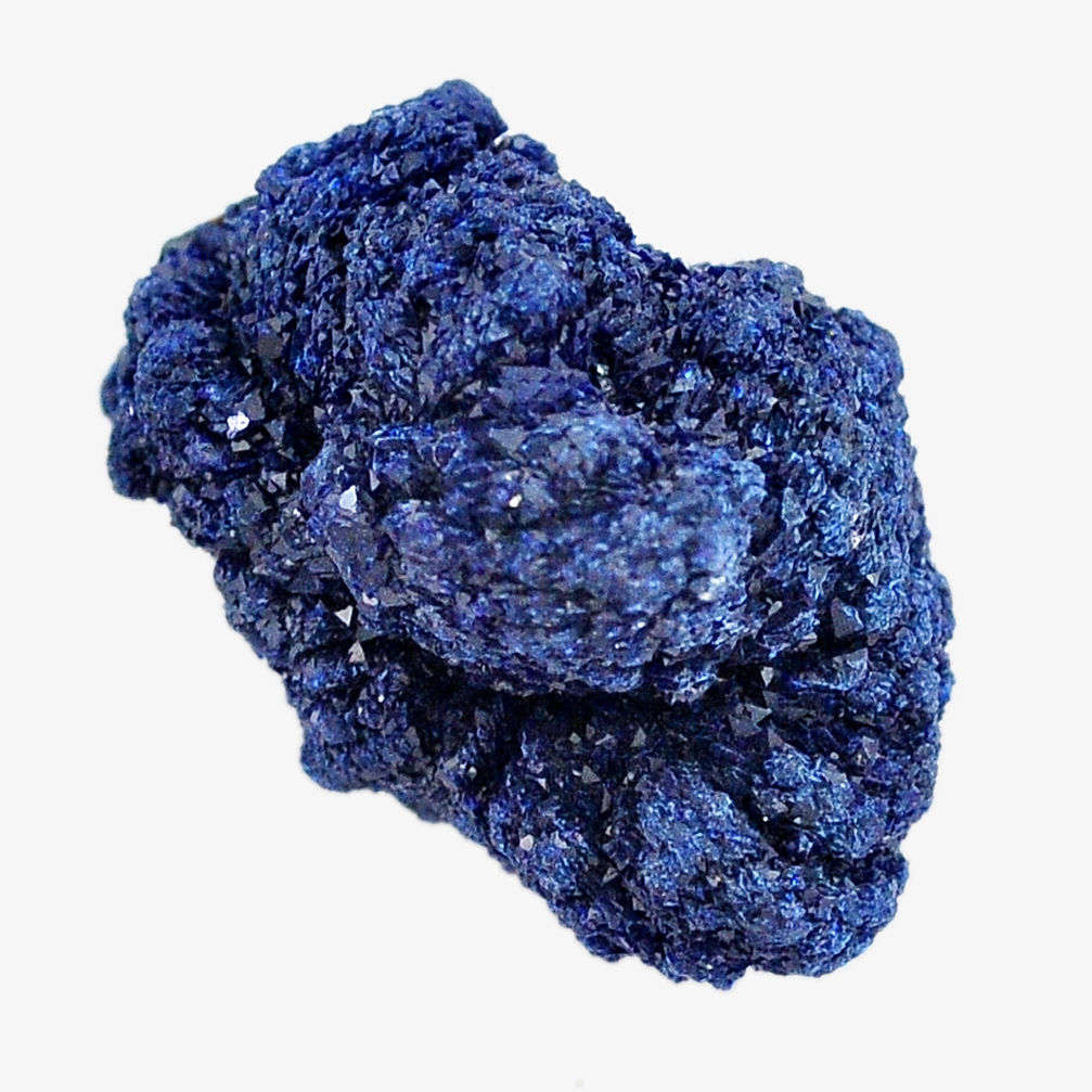 Natural 54.45cts azurite druzy blue rough 26x17 mm fancy loose gemstone s14484