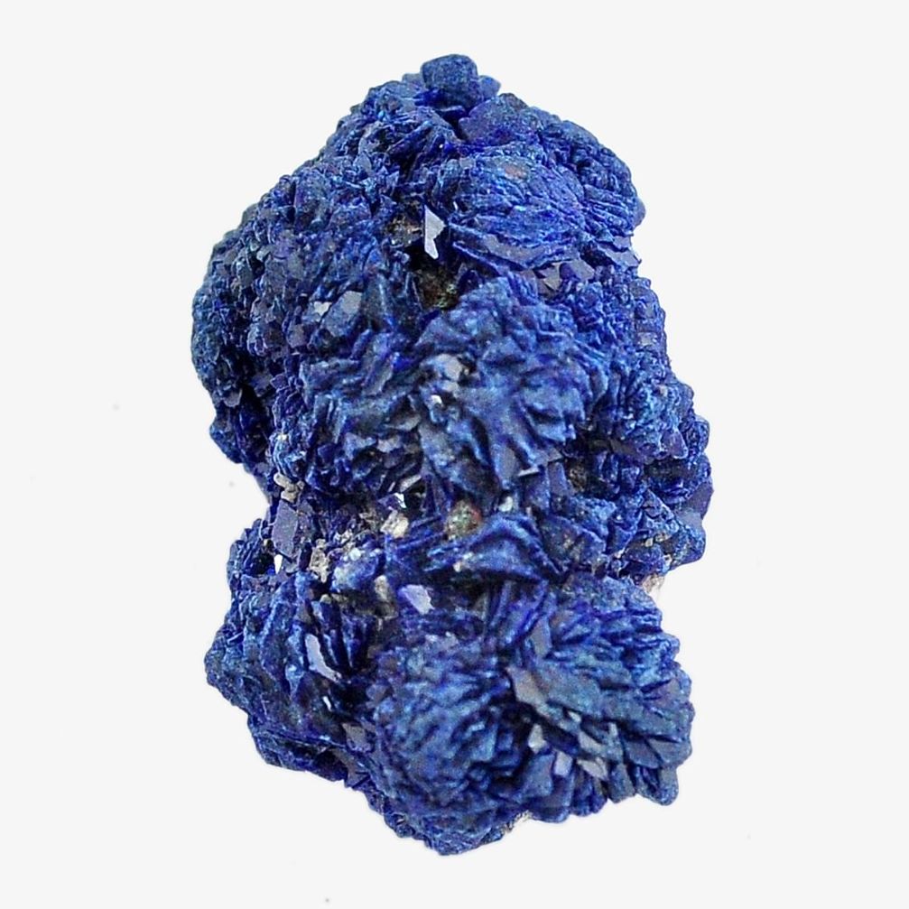 Natural 46.30cts azurite druzy blue rough 27x15 mm fancy loose gemstone s14493