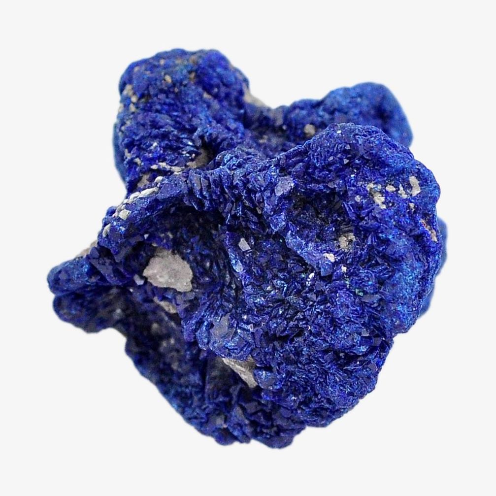 Natural 55.10cts azurite druzy blue rough 27x23 mm fancy loose gemstone s14491