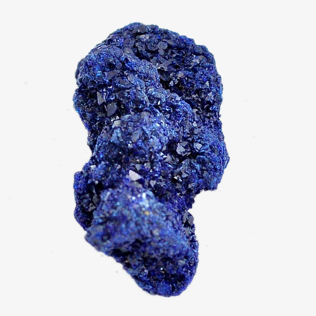 Natural 27.15cts azurite druzy blue rough 28x14 mm fancy loose gemstone s14498