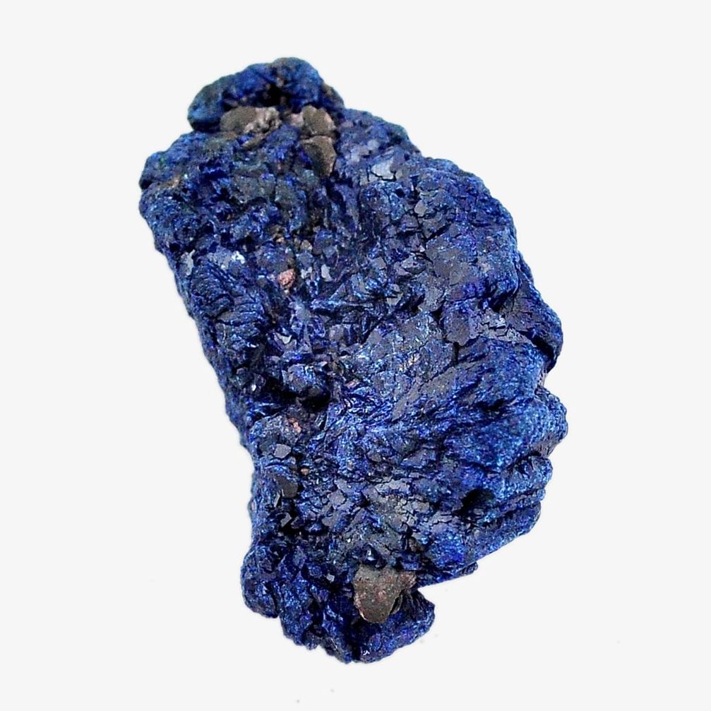 Natural 34.45cts azurite druzy blue rough 30x17 mm fancy loose gemstone s14483