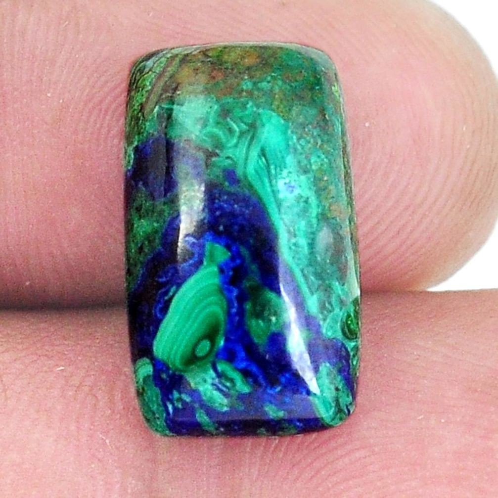 Natural 11.35cts azurite malachite green 16x10 mm octagan loose gemstone s11250