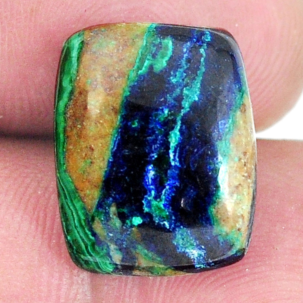 Natural 12.35cts azurite malachite green 16x12.5mm octagan loose gemstone s11249