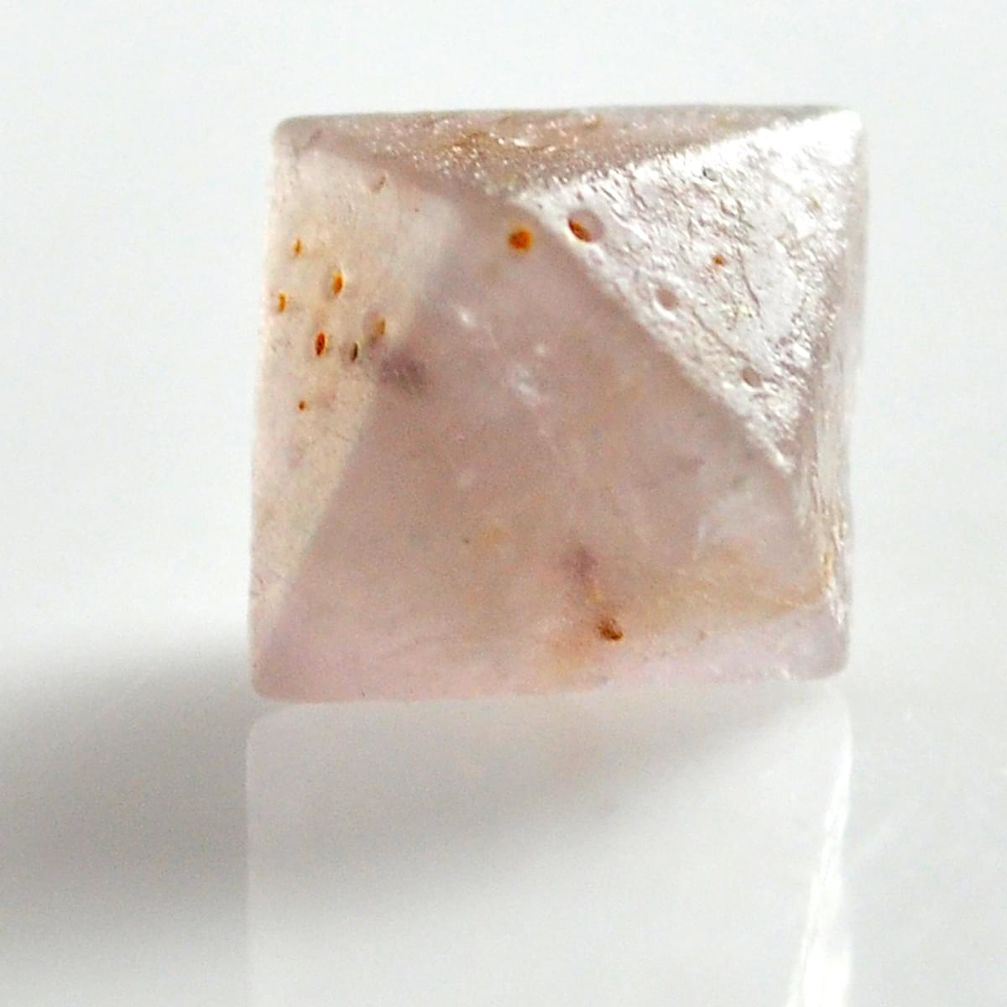 Natural 9.35cts beta quartz pink faceted 13x12 mm fancy loose gemstone s12771