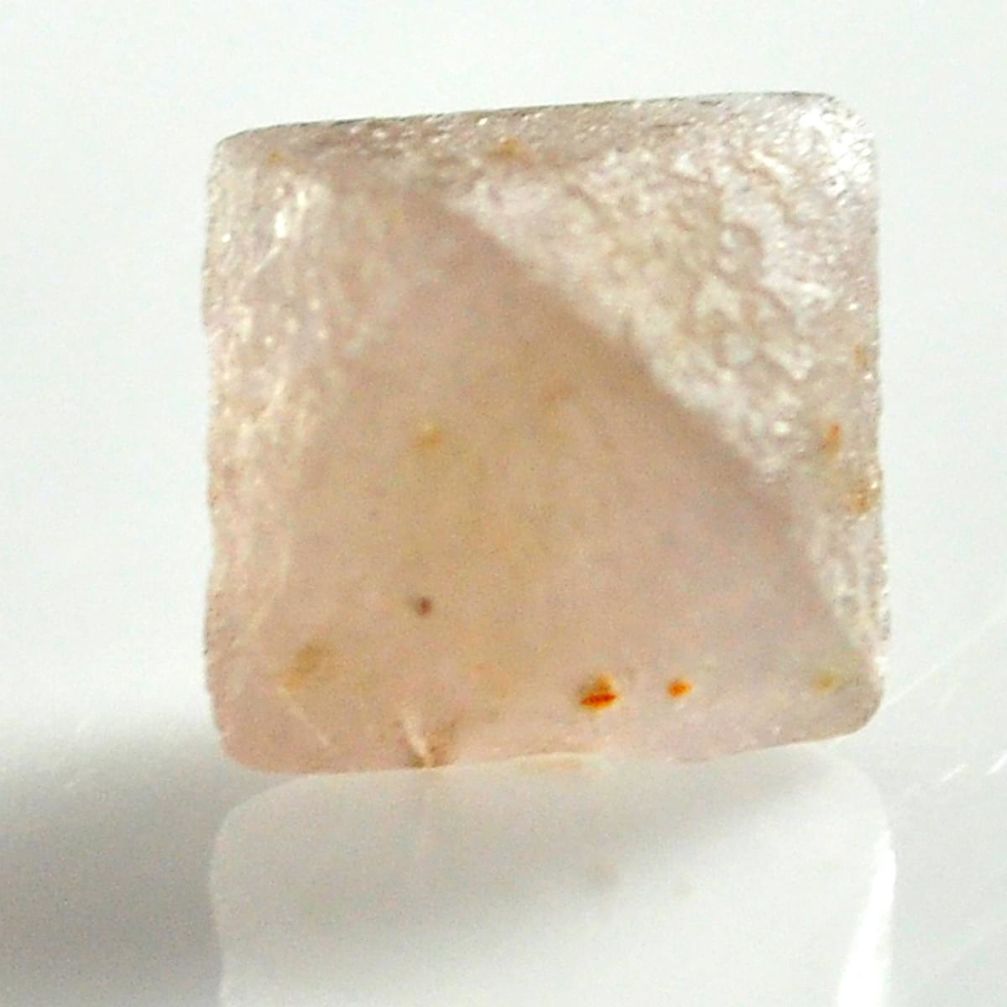 Natural 9.45cts beta quartz pink faceted 13x12 mm fancy loose gemstone s12804