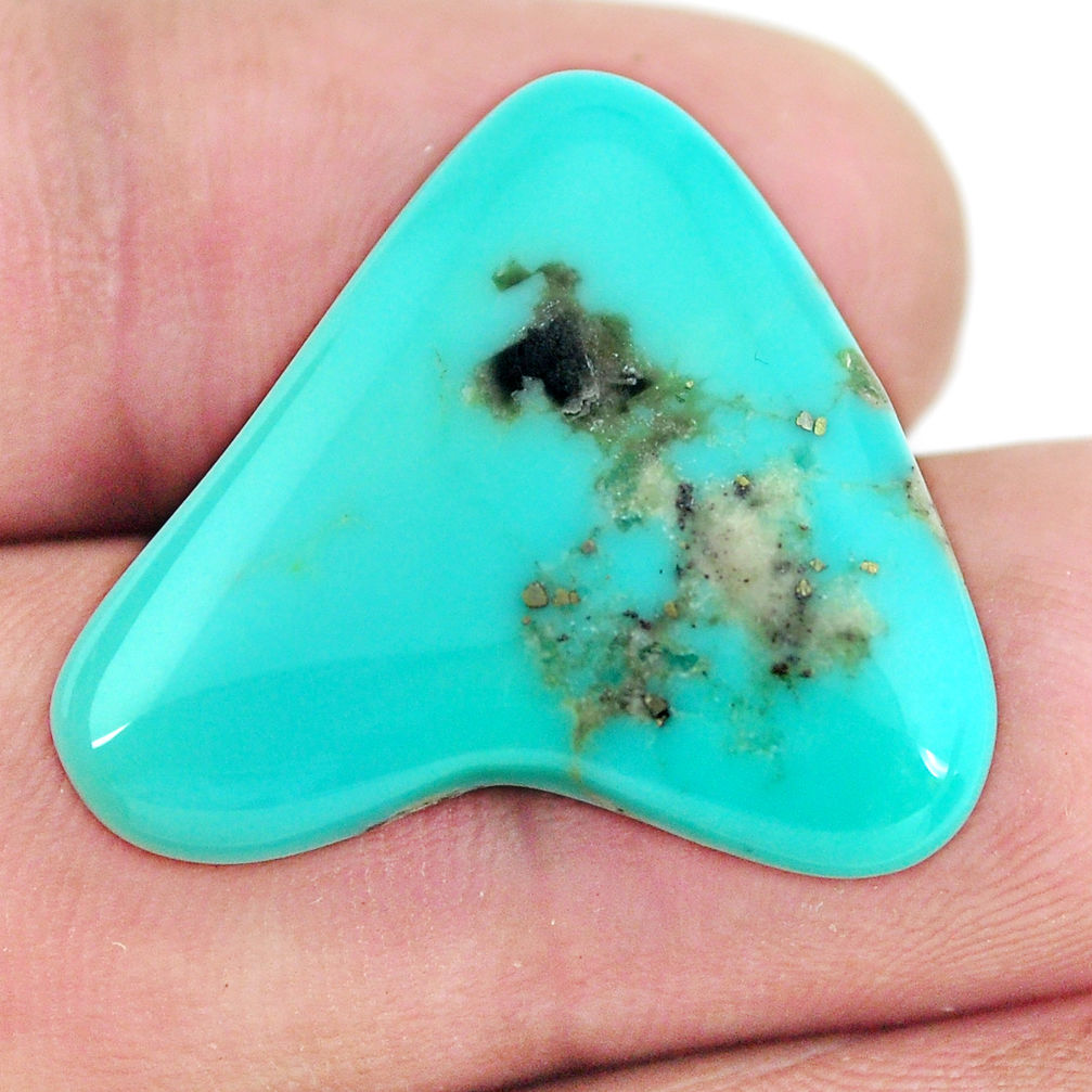 Natural 17.40cts campitos turquoise green 22.5x25.5 mm loose gemstone s11552