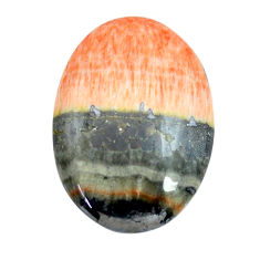 Natural 24.45cts celestobarite orange cabochon 26.5x18 mm loose gemstone s13571