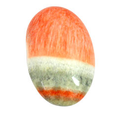 Natural 24.35cts celestobarite orange cabochon 26x16.5 mm loose gemstone s13596