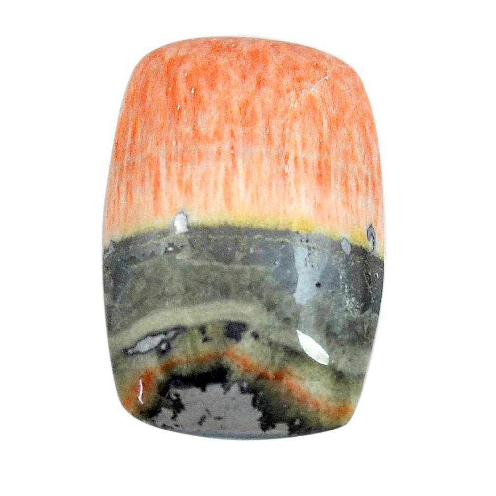 Natural 29.45cts celestobarite orange cabochon 26x17 mm loose gemstone s13574