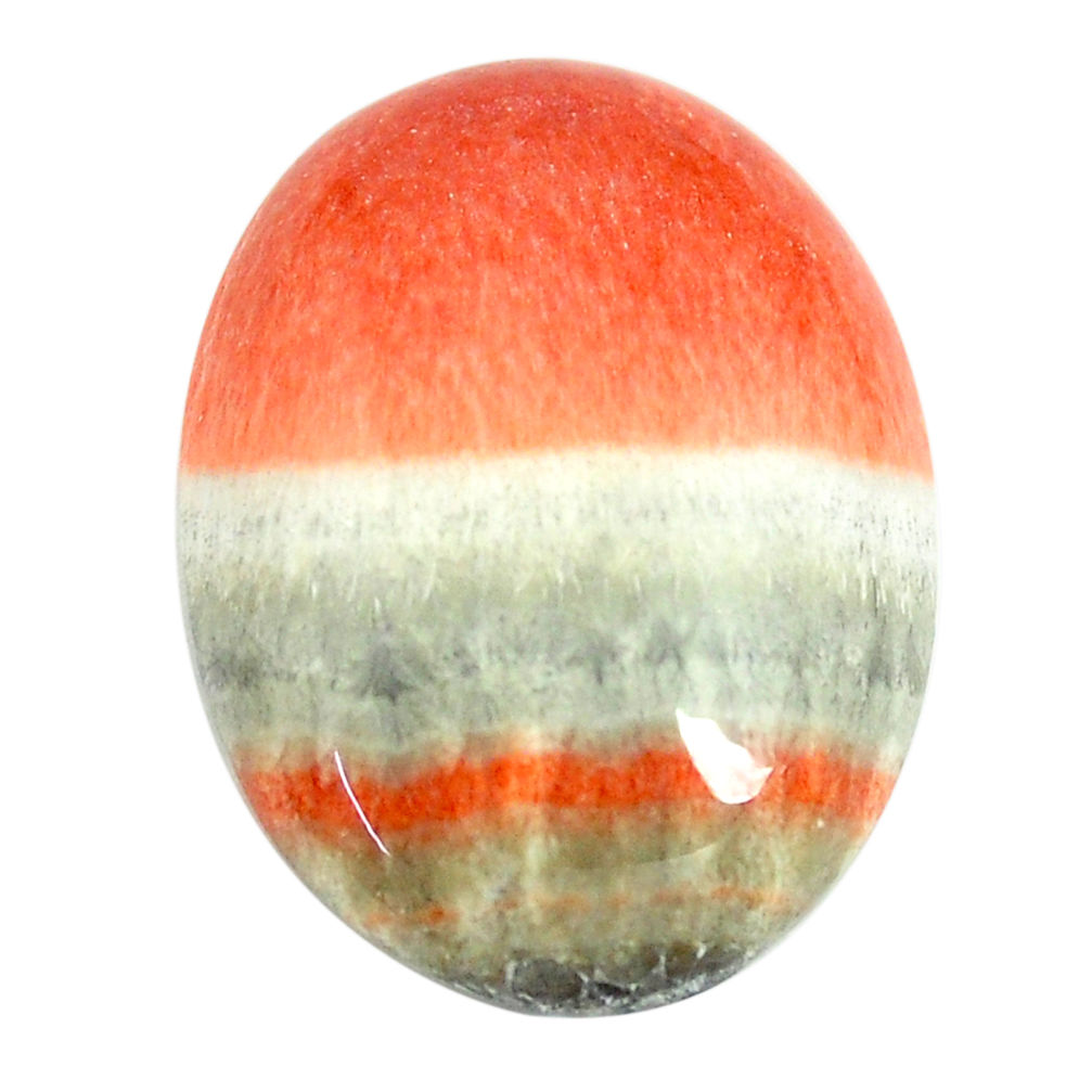 Natural 32.40cts celestobarite orange cabochon 26x19 mm loose gemstone s13592