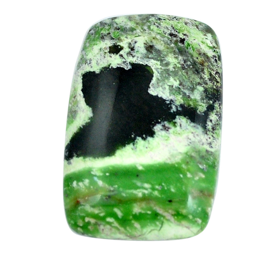 Natural 20.10cts chrome chalcedony green 30x20 mm octagan loose gemstone s11306