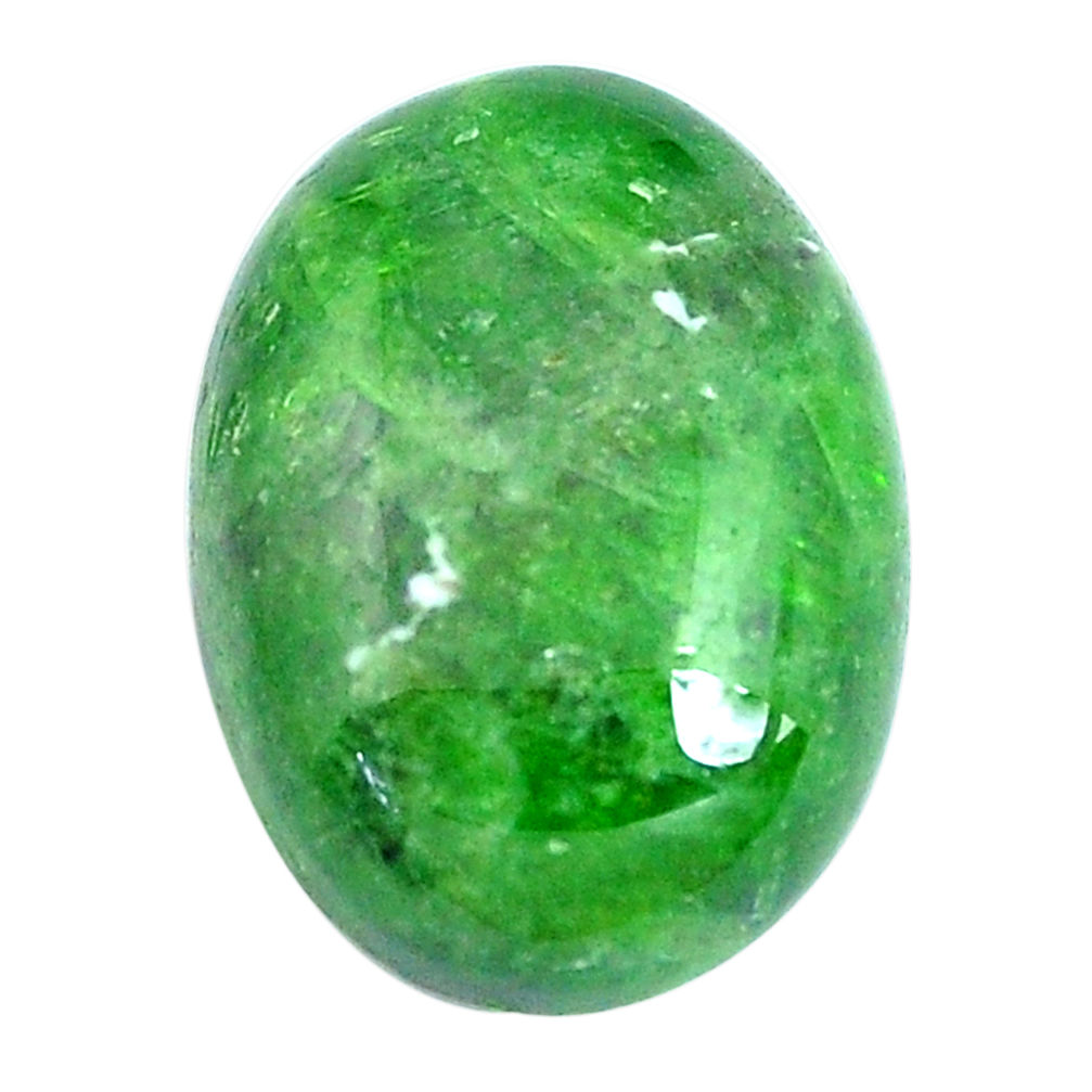 Natural 12.40cts chrome diopside green 17.5x13.5 mm loose gemstone s10856