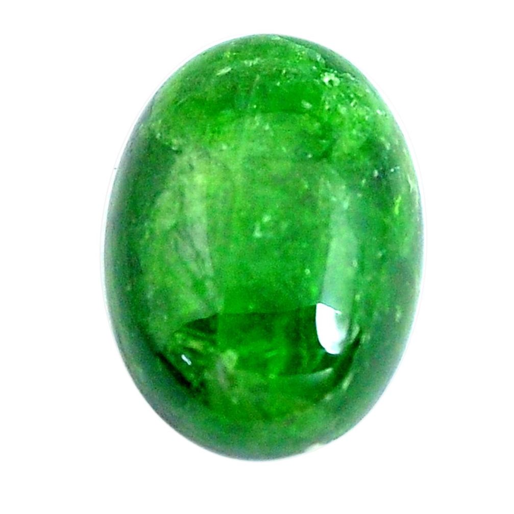 Natural 11.40cts chrome diopside green 18x13 mm oval loose gemstone s10843