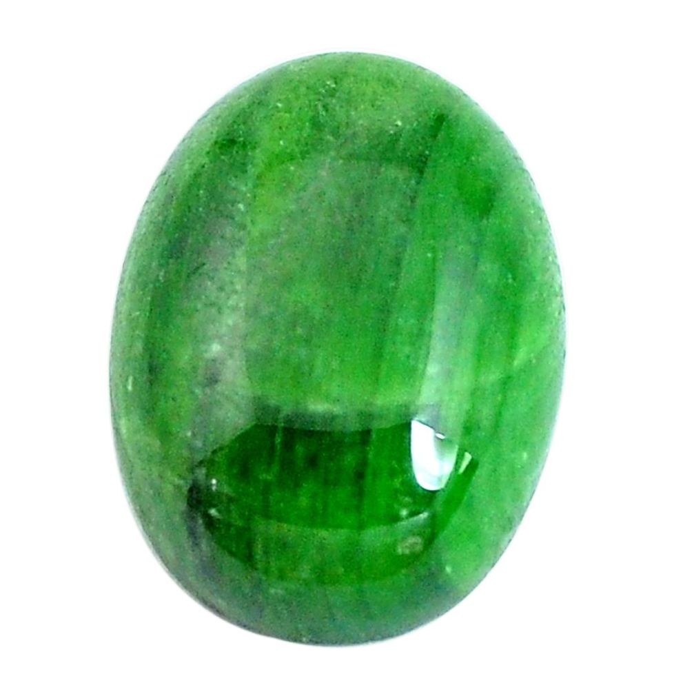 Natural 13.40cts chrome diopside green cabochon 17.5x13 mm loose gemstone s10852