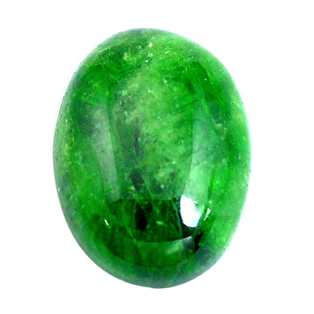 Natural 12.40cts chrome diopside green cabochon 17x13 mm loose gemstone s10846