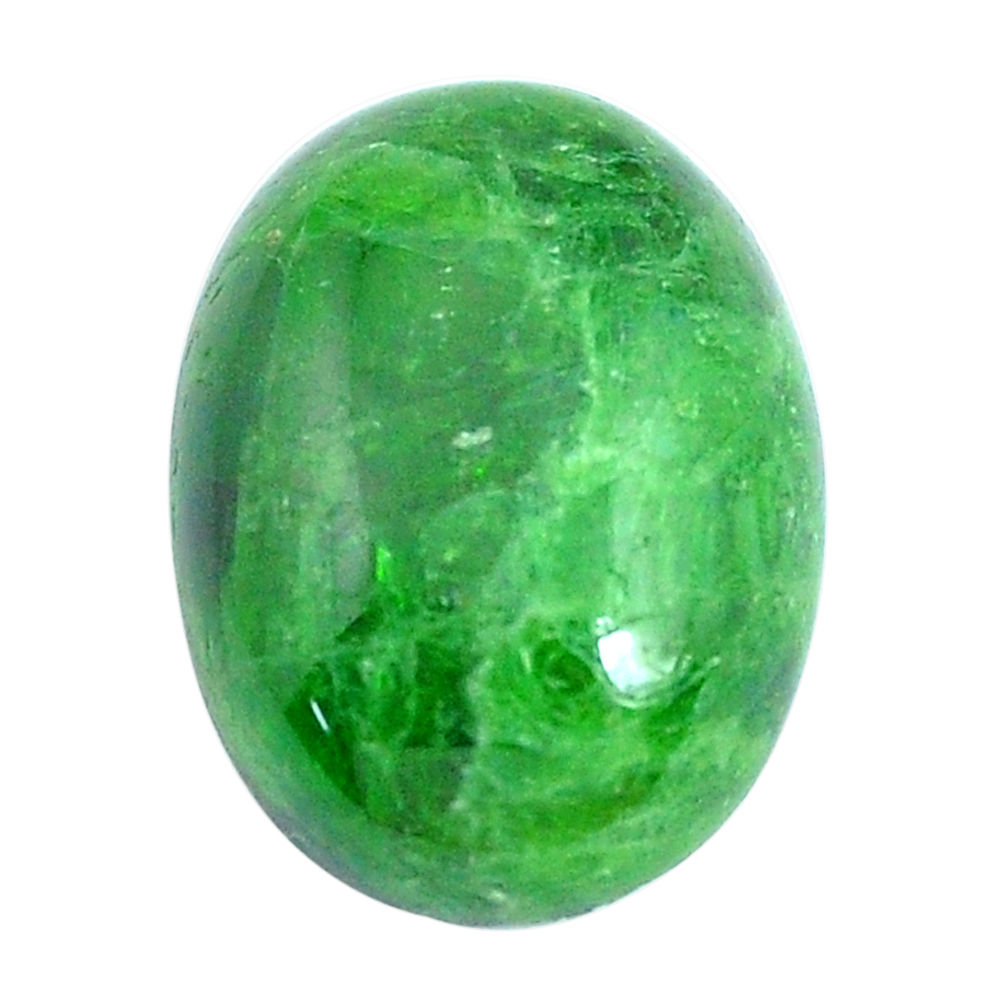 Natural 12.40cts chrome diopside green cabochon 17x13 mm loose gemstone s10859