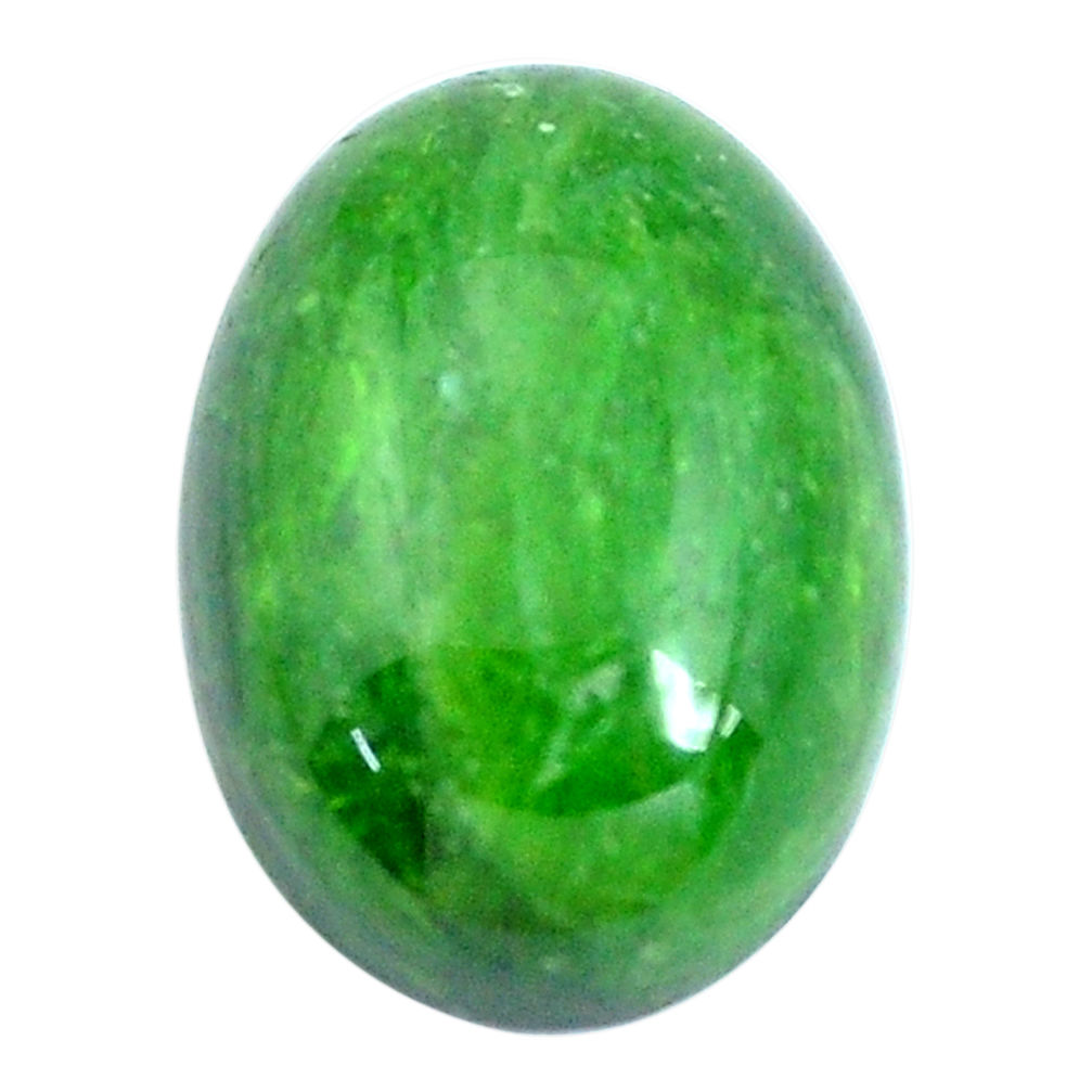 Natural 14.45cts chrome diopside green cabochon 18x13 mm loose gemstone s10854