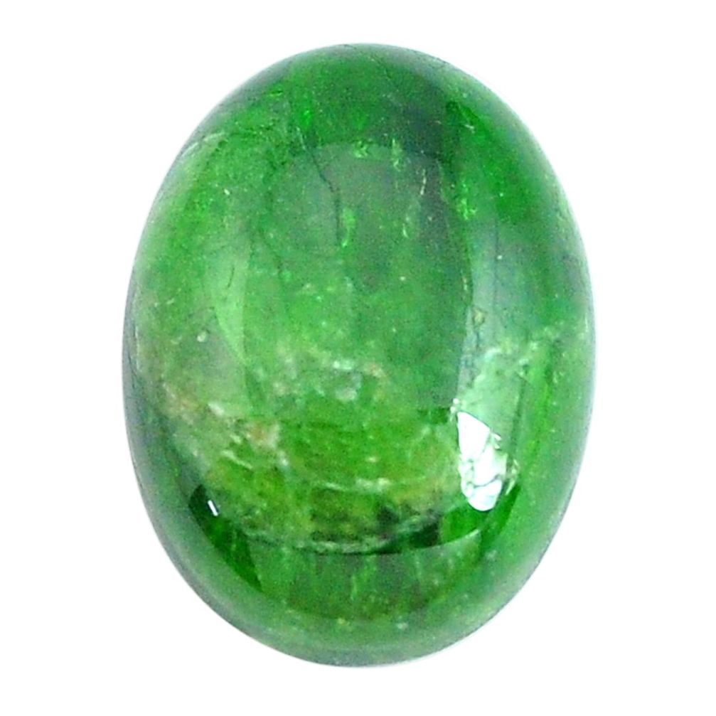 Natural 12.40cts chrome diopside green cabochon 18x13 mm loose gemstone s10857