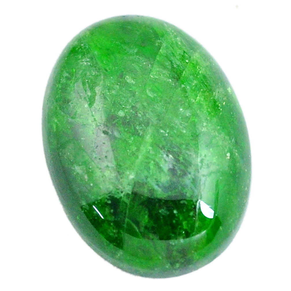 Natural 10.10cts chrome diopside green cabochon 18x13 mm loose gemstone s12267