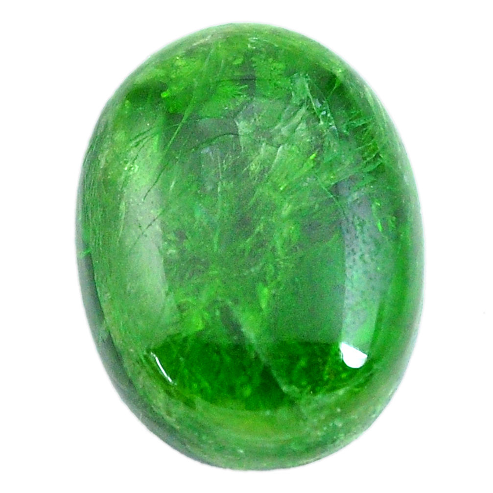 Natural 9.95cts chrome diopside green cabochon 18x13 mm loose gemstone s12270