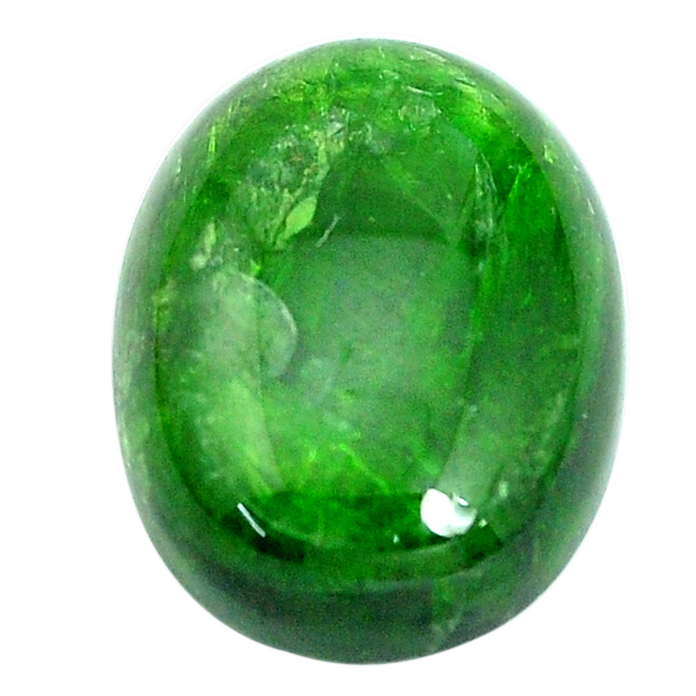 Natural 21.30cts chrome diopside green cabochon 20x15 mm loose gemstone s10348