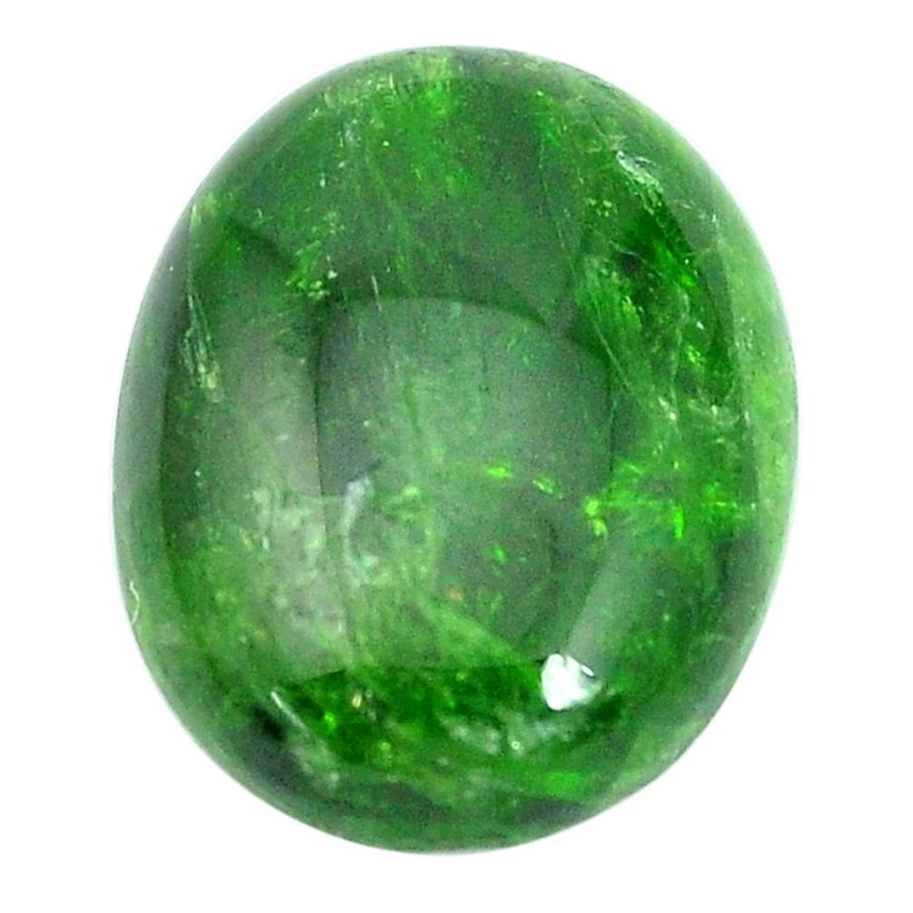 Natural 18.45cts chrome diopside green cabochon 20x15 mm loose gemstone s10349