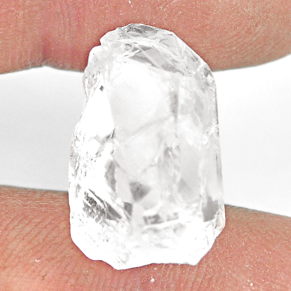 Natural 16.30cts danburite rough white rough 19x12mm fancy loose gemstone s13558