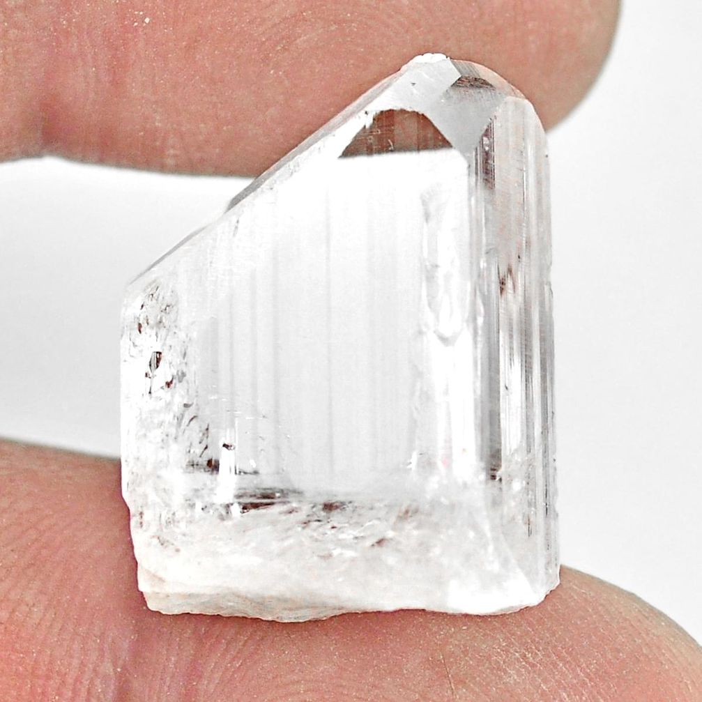 Natural 32.40cts danburite rough white rough 23x16mm fancy loose gemstone s13540