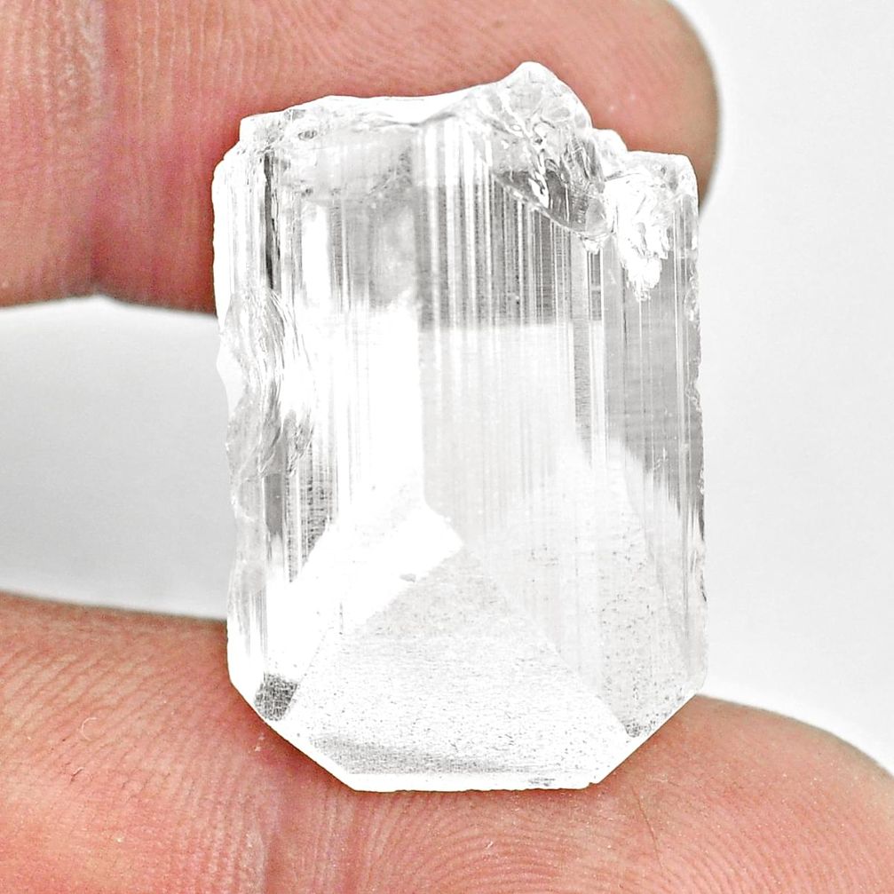 Natural 40.15cts danburite rough white rough 25x17.5 mm loose gemstone s13508