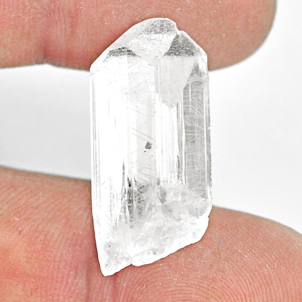 Natural 18.10cts danburite rough white rough 26x12mm fancy loose gemstone s13560