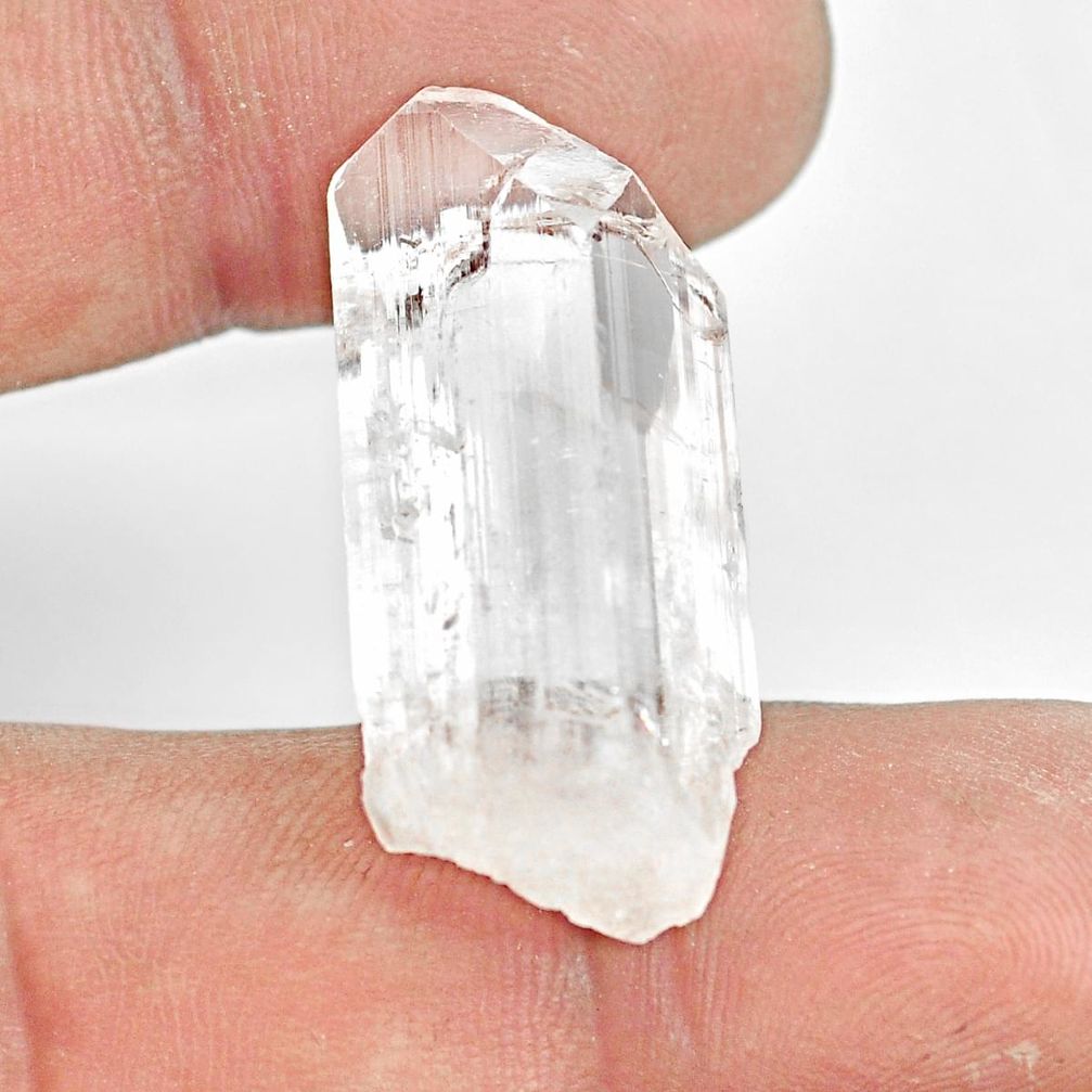 Natural 31.30cts danburite rough white rough 32x14mm fancy loose gemstone s13530