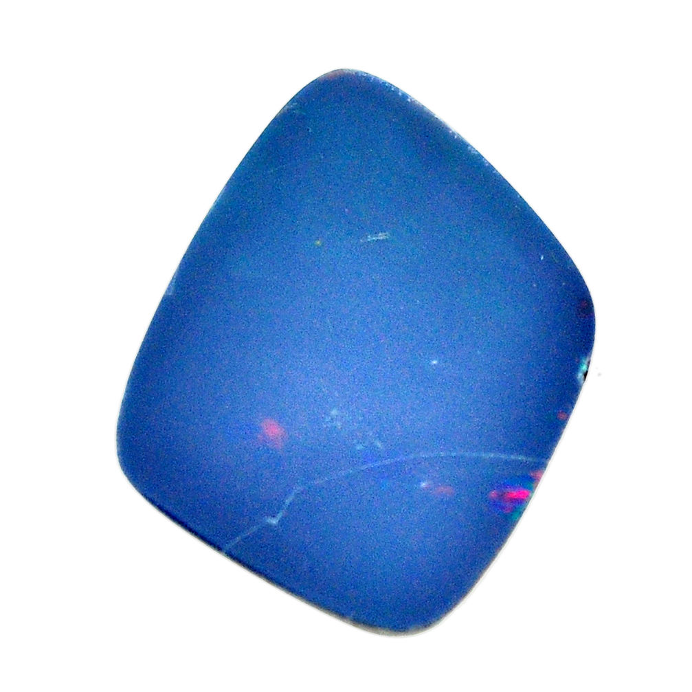 Natural 9.45cts doublet opal australian blue 22.5x18 mm loose gemstone s12539