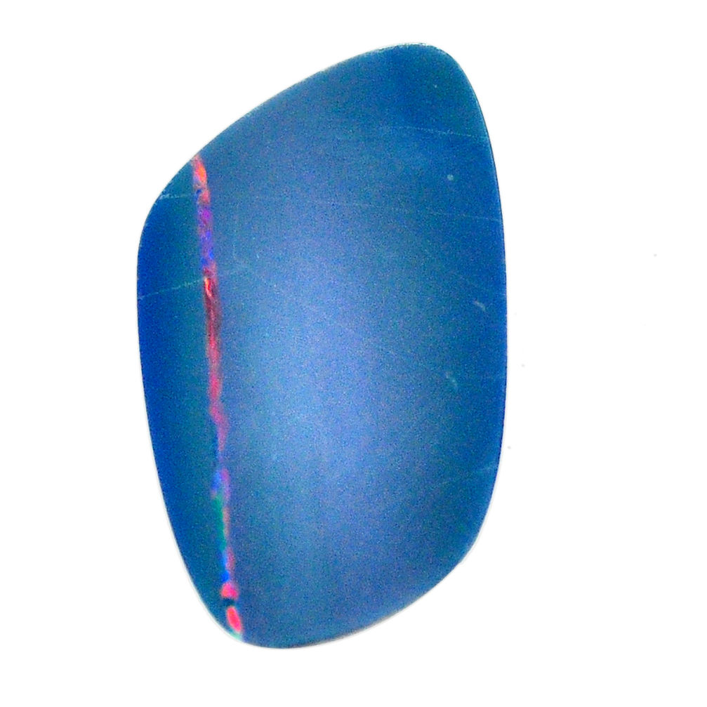 Natural 9.45cts doublet opal australian blue 27x15.5 mm loose gemstone s12522