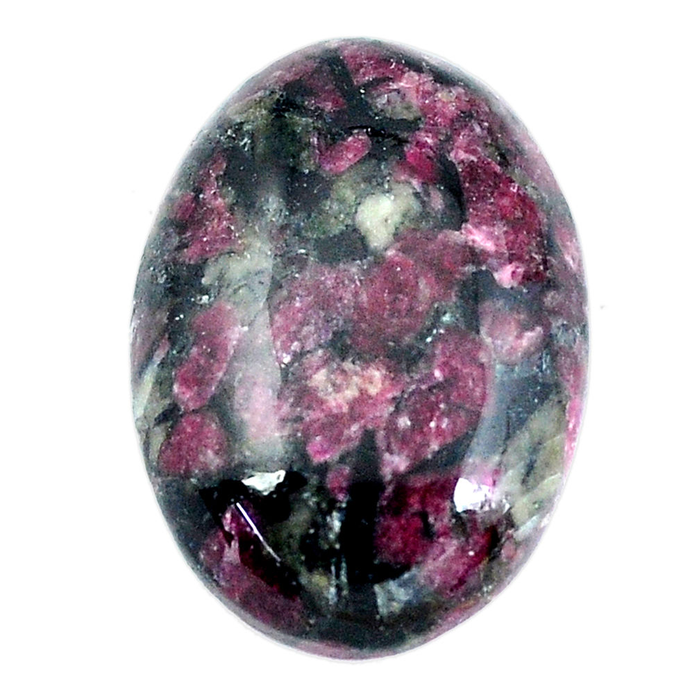 Natural 27.40cts eudialyte pink cabochon 26x18 mm oval loose gemstone s11290