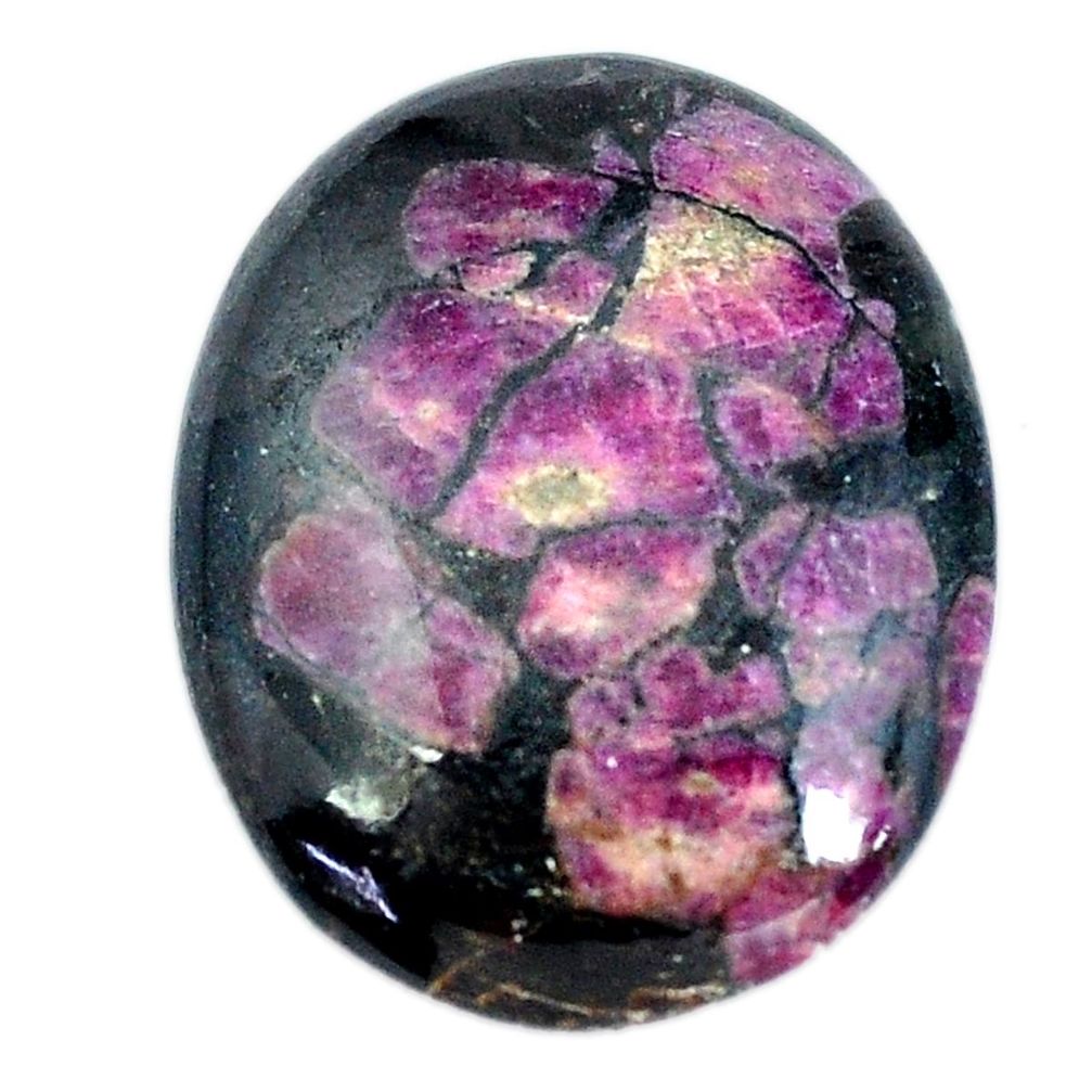 Natural 24.45cts eudialyte pink cabochon 26x20 mm oval loose gemstone s11289