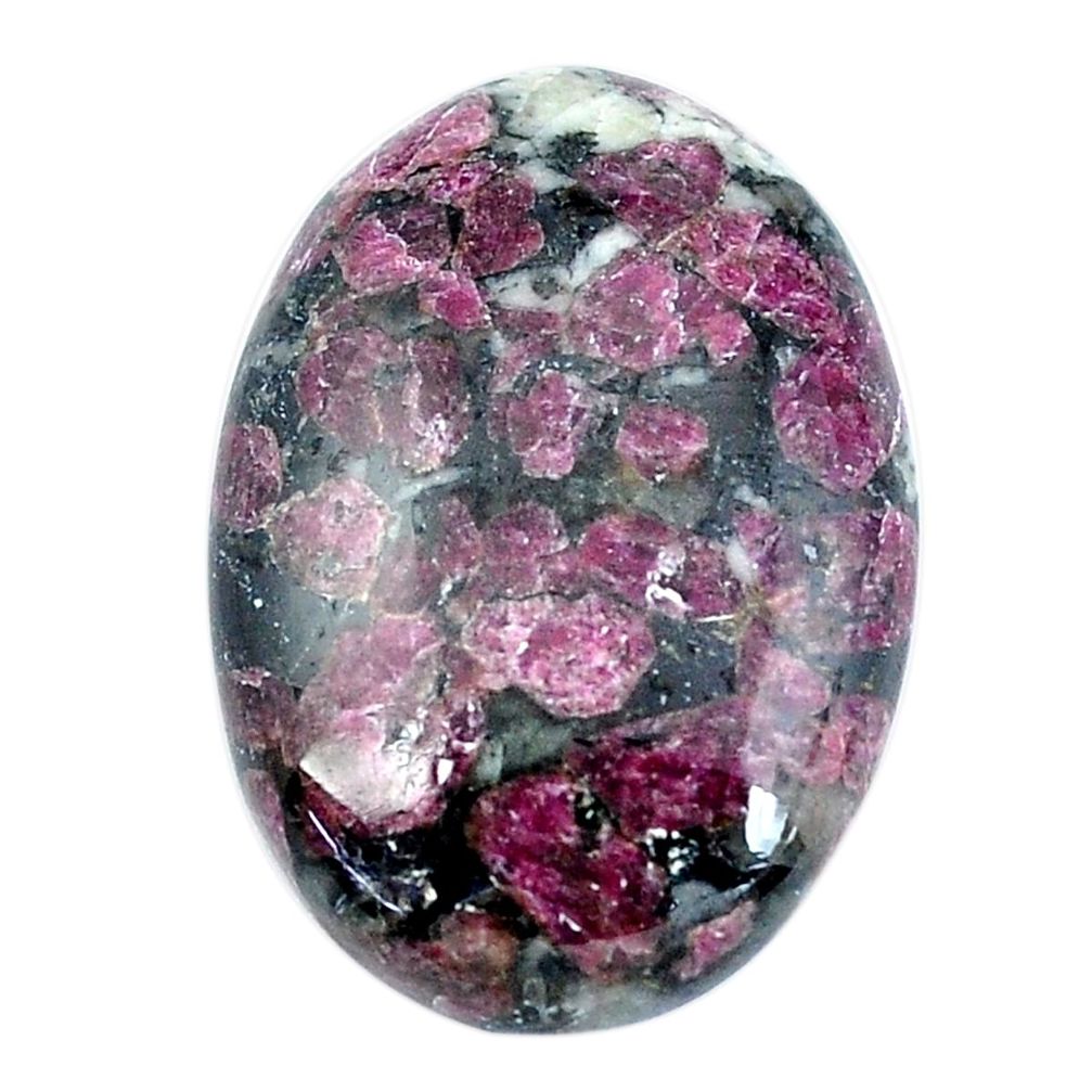 Natural 29.15cts eudialyte pink cabochon 27x18 mm oval loose gemstone s11292