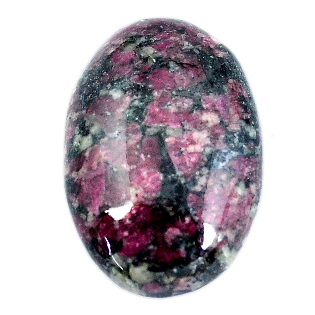 Natural 27.25cts eudialyte pink cabochon 27x18 mm oval loose gemstone s11295