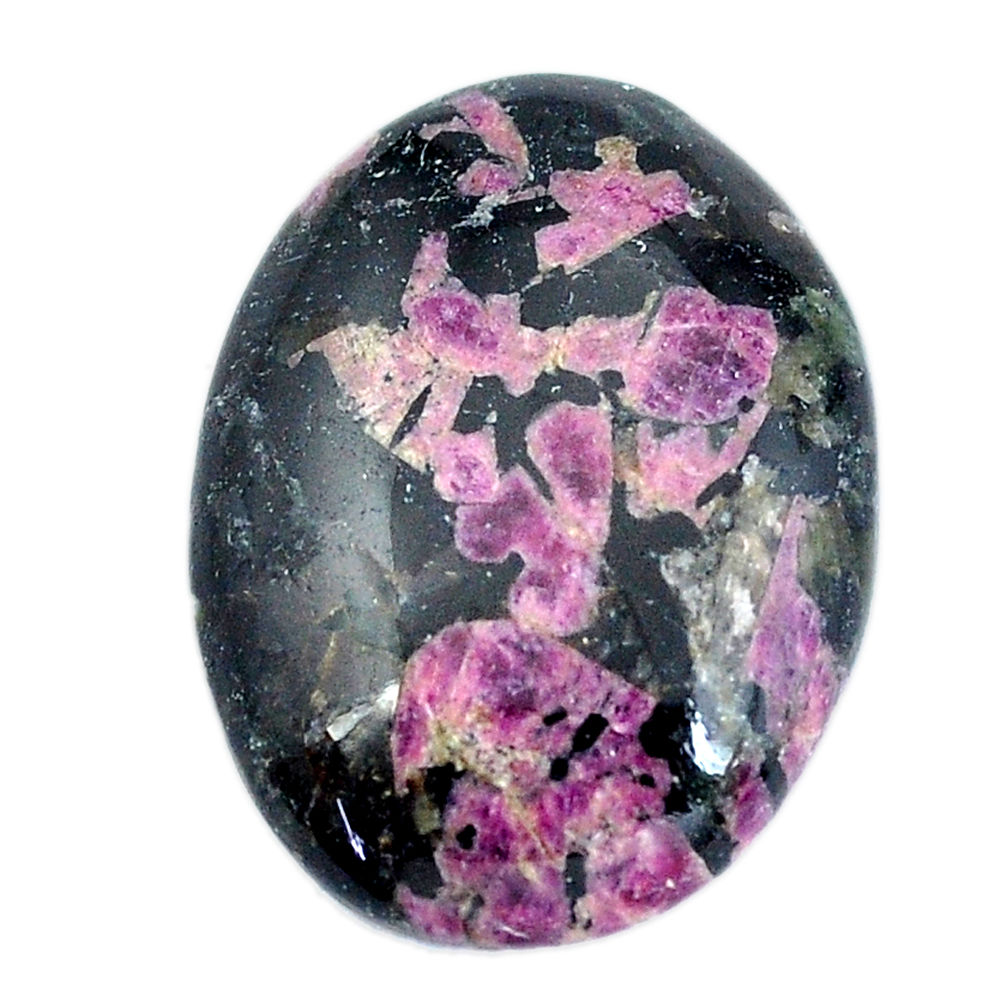 Natural 28.15cts eudialyte pink cabochon 27x20 mm oval loose gemstone s11297