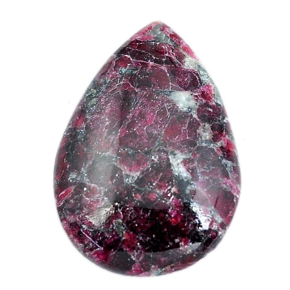 Natural 21.30cts eudialyte pink cabochon 28x19 mm pear loose gemstone s11296